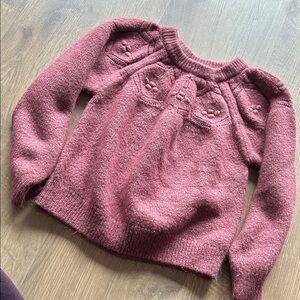 Cozy Knit Sweater in Dusty Rose